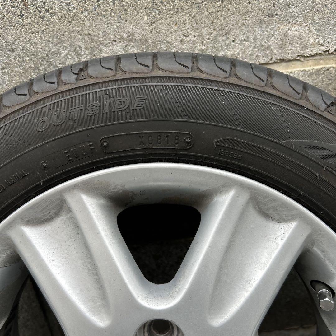 155/65R13 アルミホイールとタイヤ②２本分