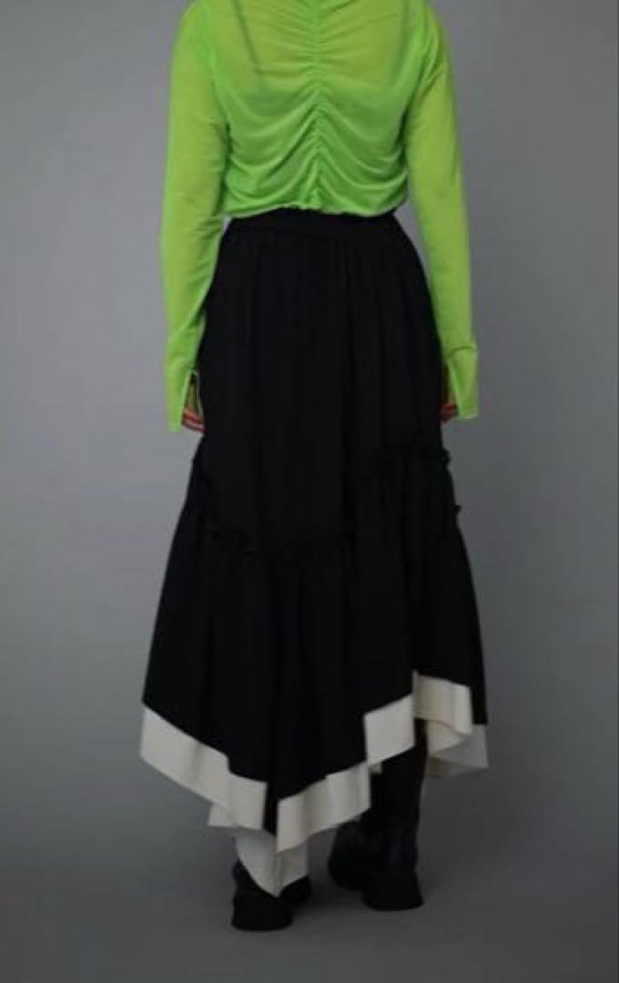 スカート HeRIN.CYE Asymmetry gather skirt HeRIN.CYE スカート Asymmetry gather skirt (アシンメトリー