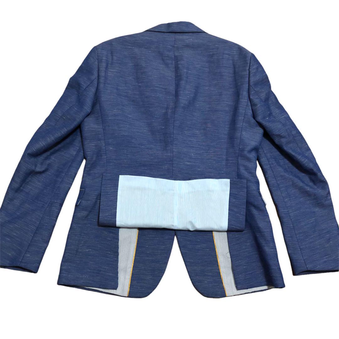 送料無料限定SALE 美品 スーツ シングル 2B ブルー系 lwVoB-m87536720820 ZARA ザラ セットアップ リネン 大人気豊富な
