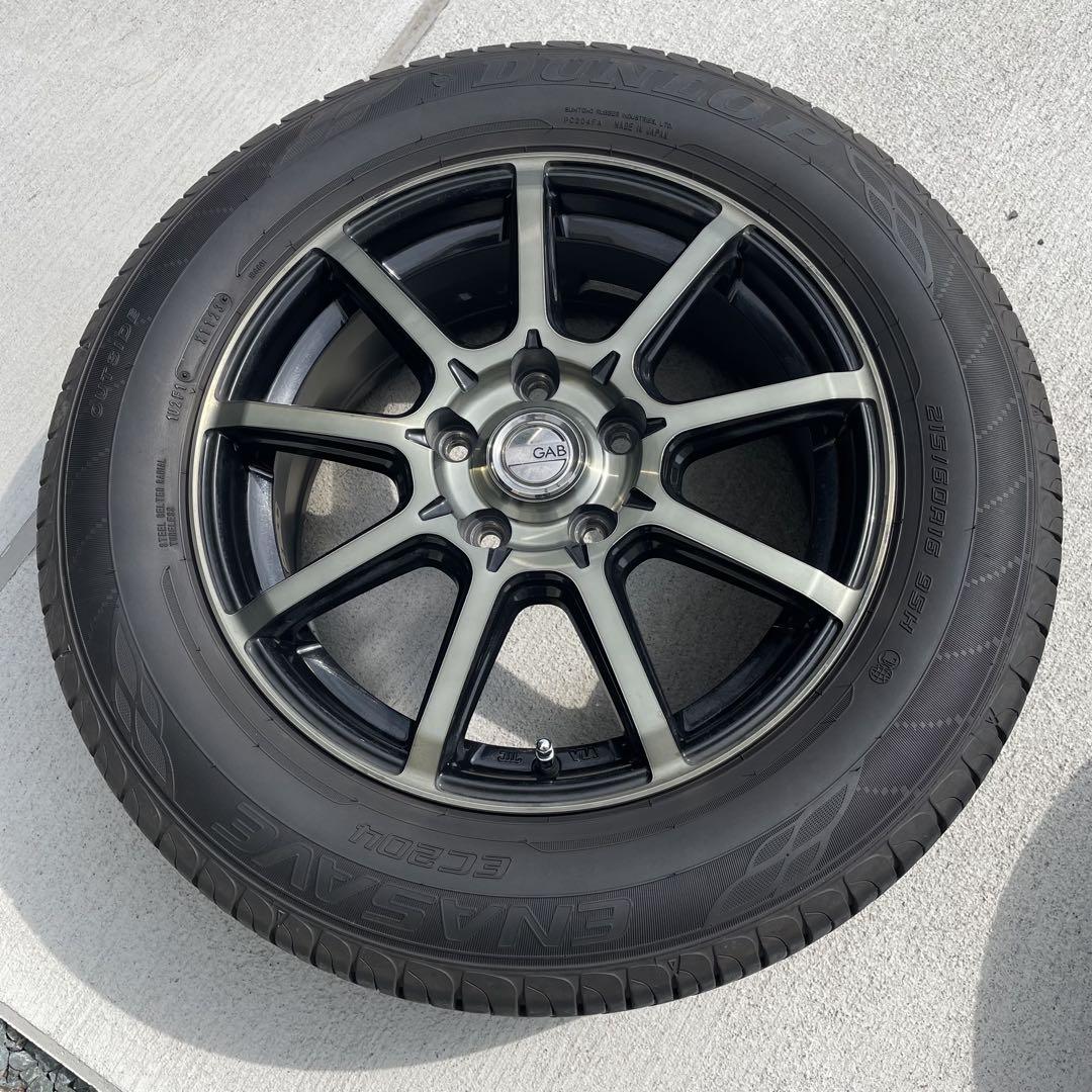 ダンロップ 16インチ GABスポークホイールセット ヴェゼル215/60R16