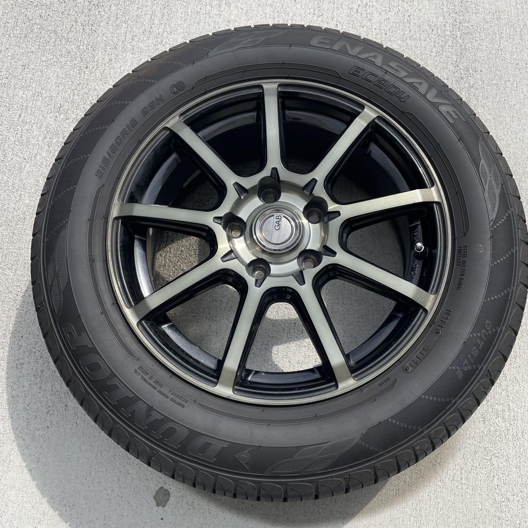 ダンロップ 16インチ GABスポークホイールセット ヴェゼル215/60R16