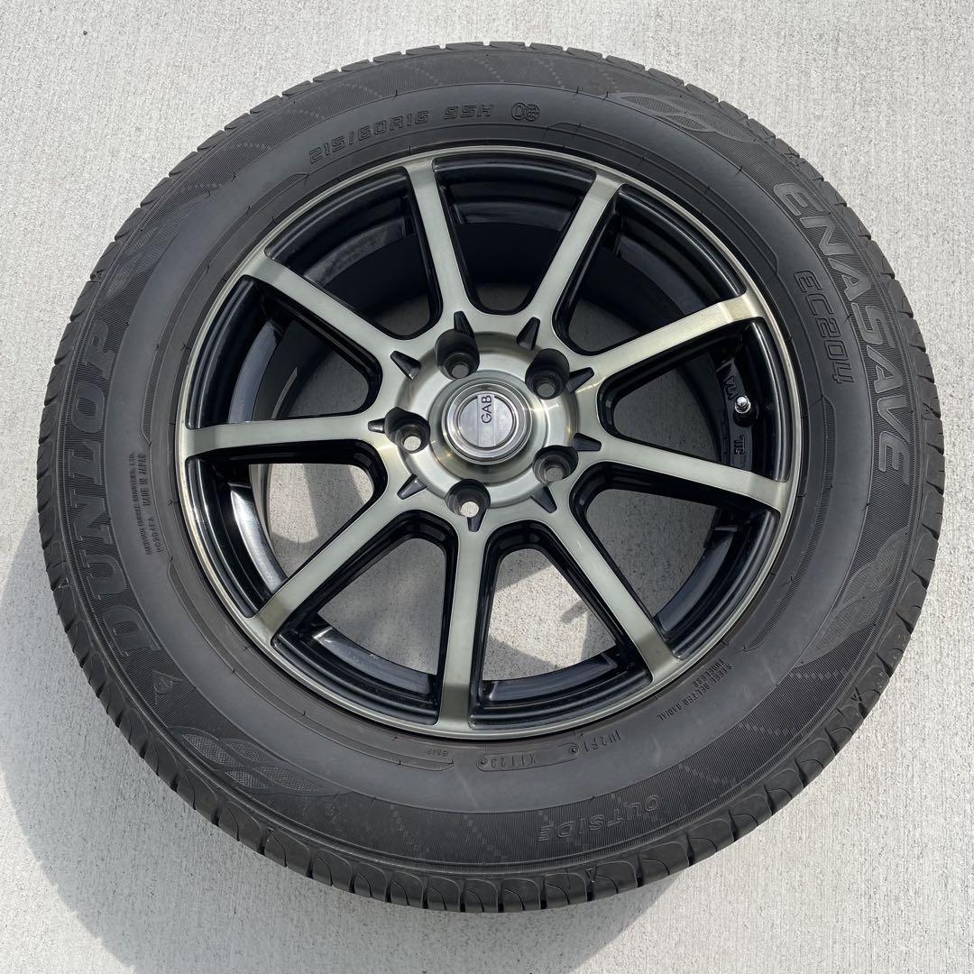 ダンロップ 16インチ GABスポークホイールセット ヴェゼル215/60R16