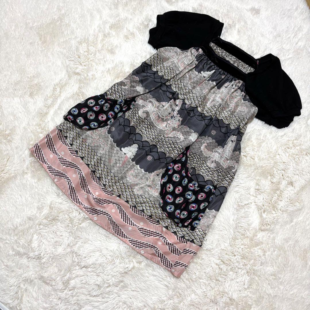 希少✨️ ツモリチサト tsumori chisato シルク100 ワンピース