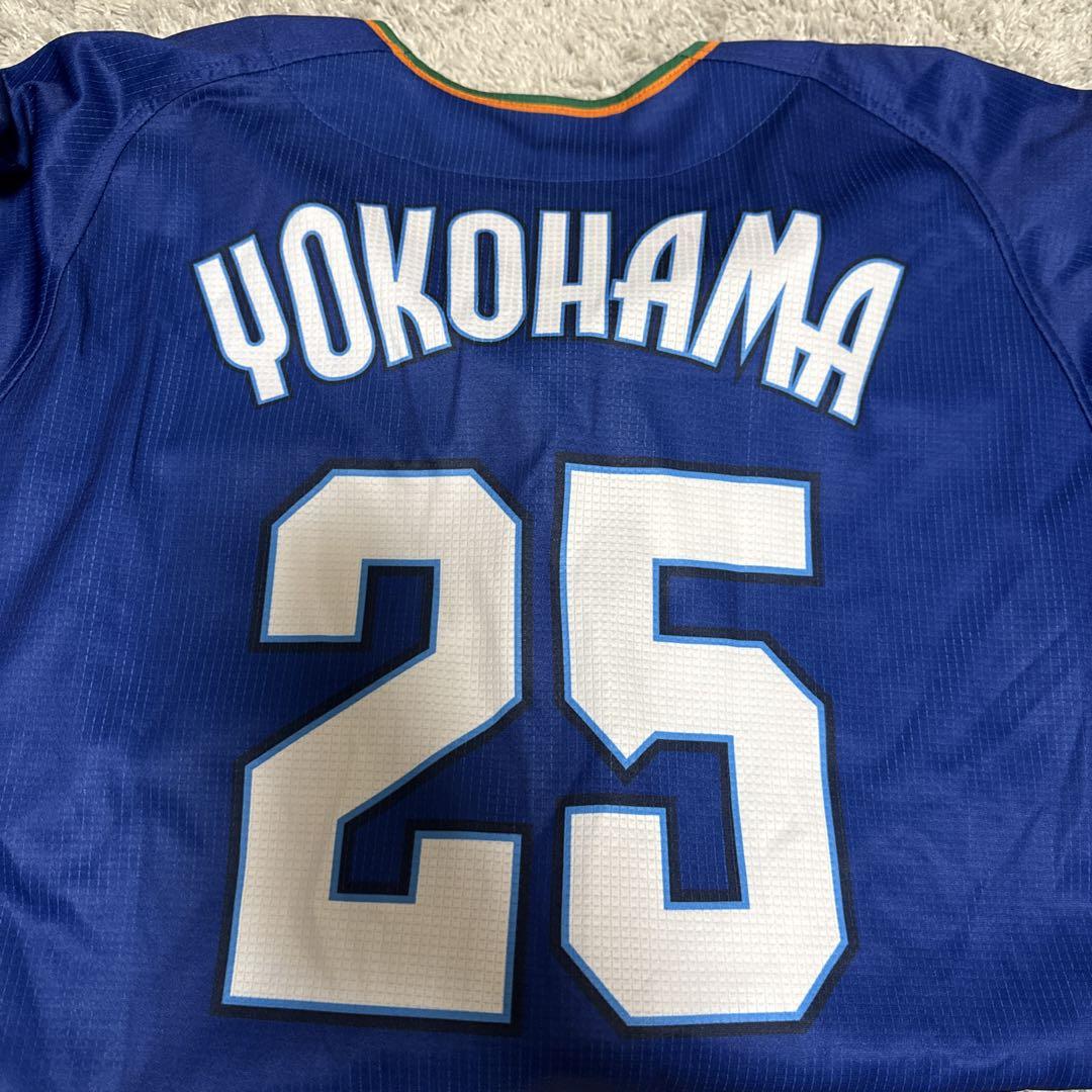 横浜DeNAベイスターズ ユニフォーム　筒香　O 横浜DeNAベイスターズ 70周年記念ユニフォーム #25筒香 O - メルカリ