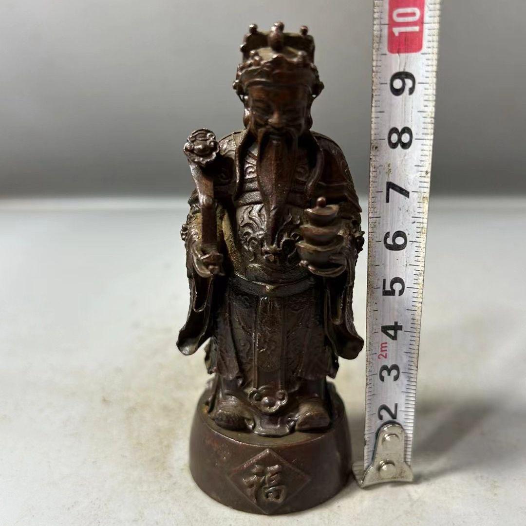 銅製 仏像 重工彫刻 開運 風水 古美術品 置物 中国古美術・旧蔵純赤銅製坐観音菩薩像・鏨刻鎏金錾花・高浮彫
