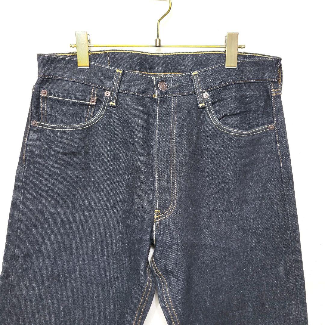 【美品】希少 Levi's 501 ブラックデニム 先染め ブラックジーンズ 黒