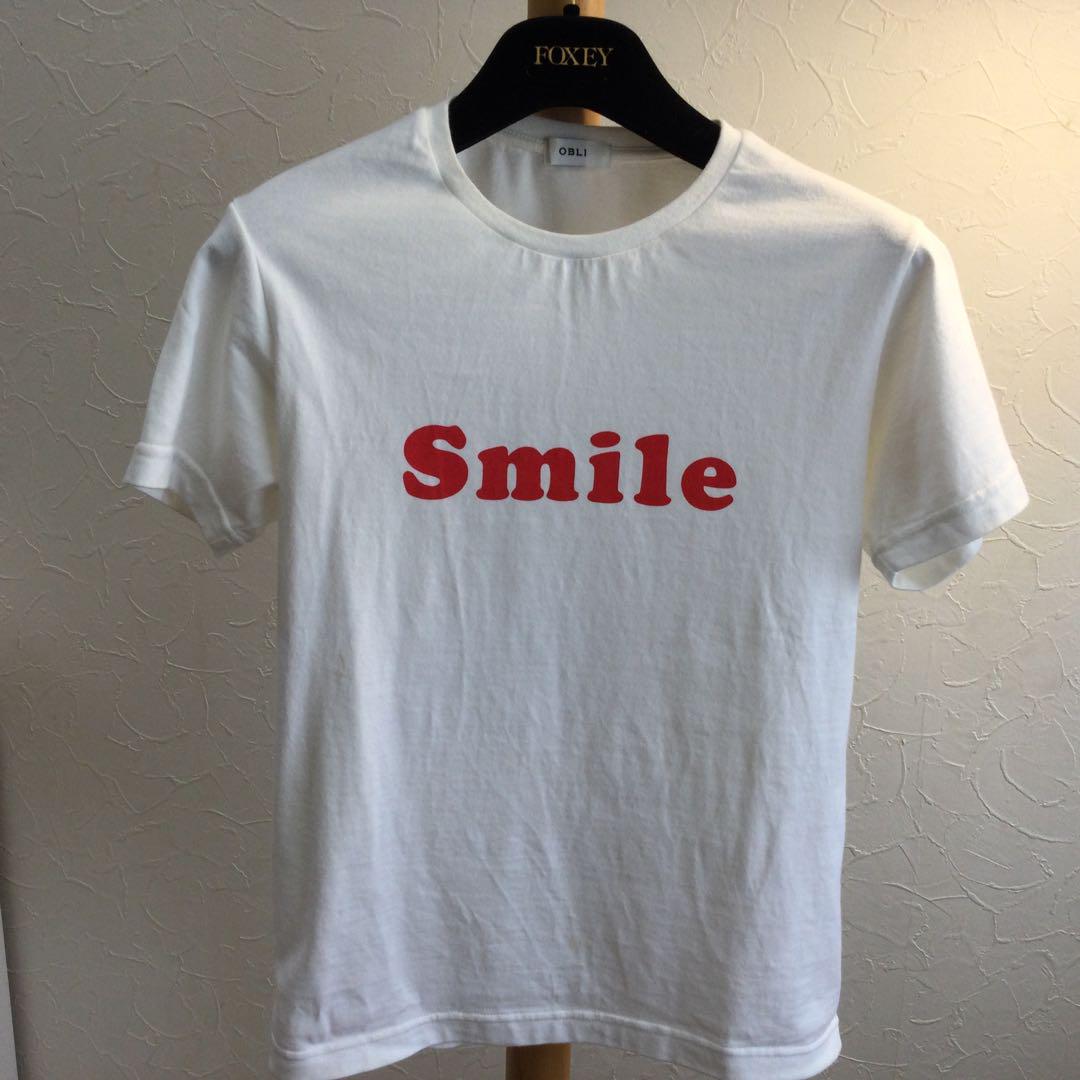 オブリ　Tシャツレッド　smile