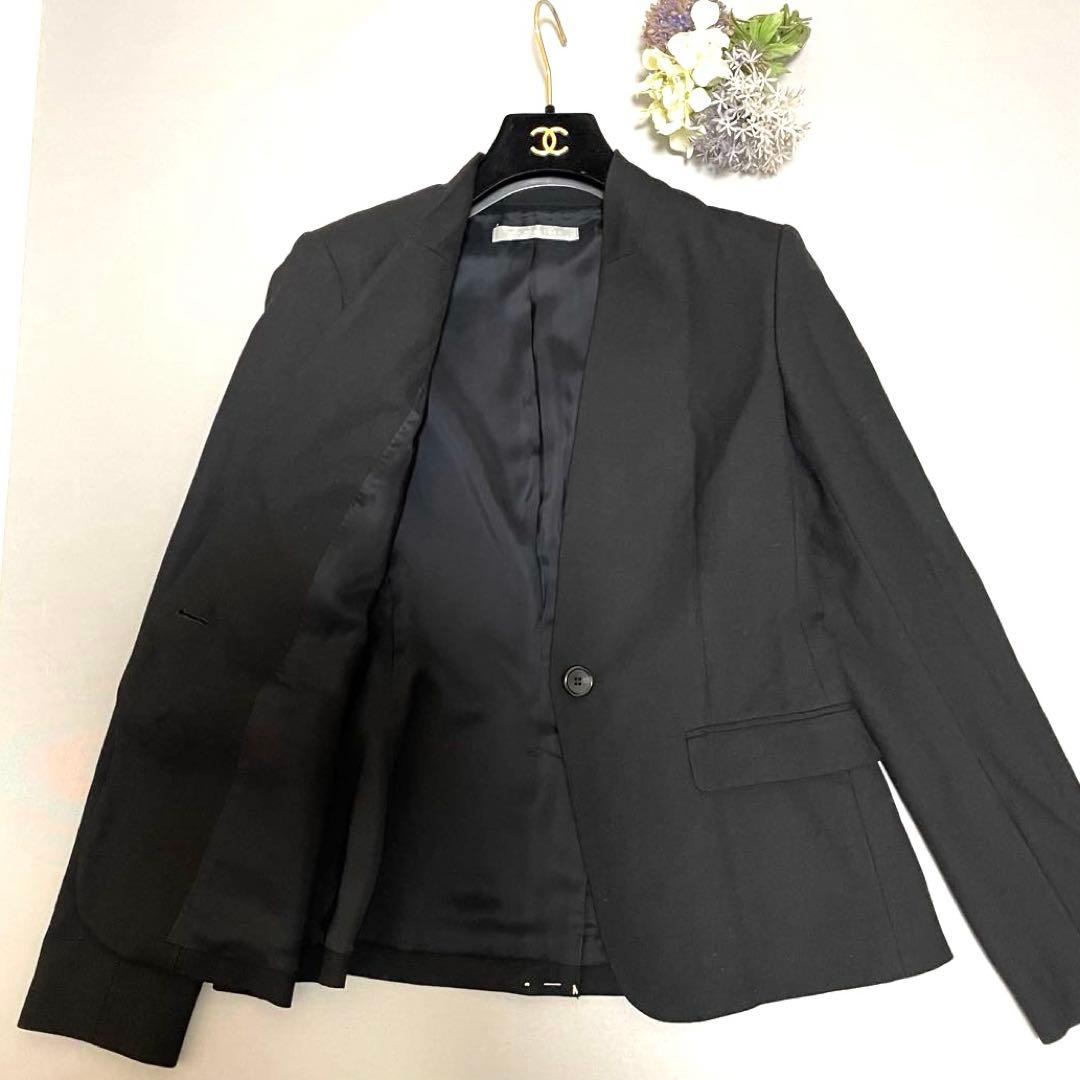 セオリーリュクスTheory luxe ノーカラージャケット サイズ38 ウール セオリーリュクスTheory luxe ノーカラージャケット サイズ38 ウール