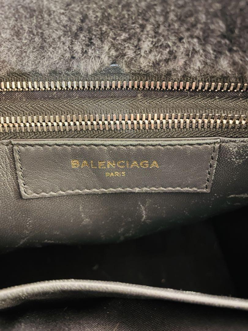 BALENCIAGA トートバッグ 黒 ファーとレザー