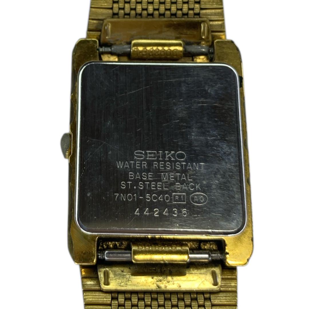 SEIKO 7N01-5C40 クォーツ レディース 腕時計 【動作確認済み】