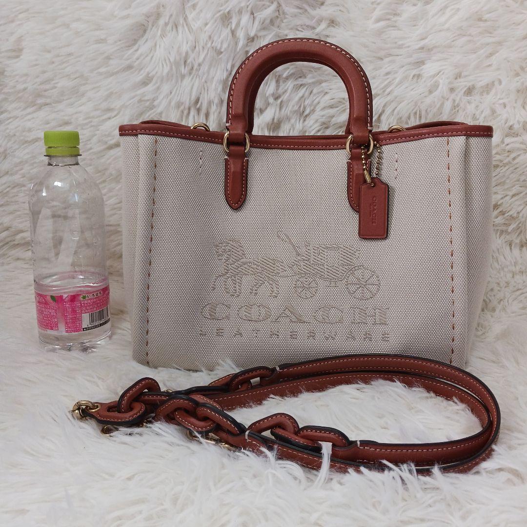 COACH リース トート 28 2way ショルダー ハンドバッグ CJ811