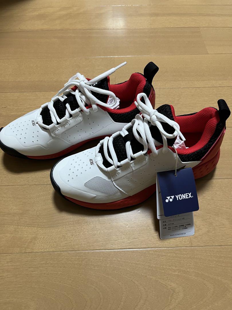 新品！YONEX バドミントンシューズ 24.0 cm ホワイト/レッド