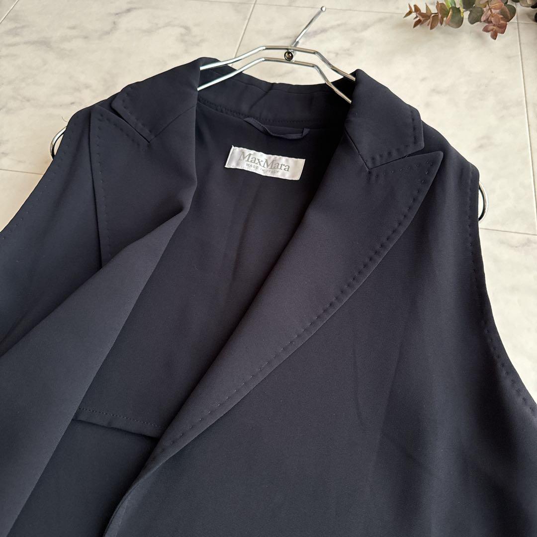 マックスマーラ　MAXMARA ジレ　ベスト　ロング丈
