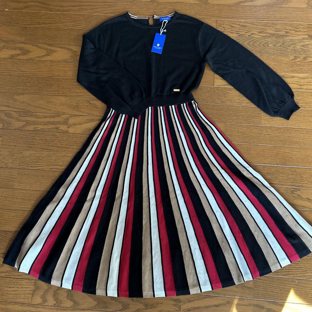 新品　ブルーレーベル　ニットロングワンピース