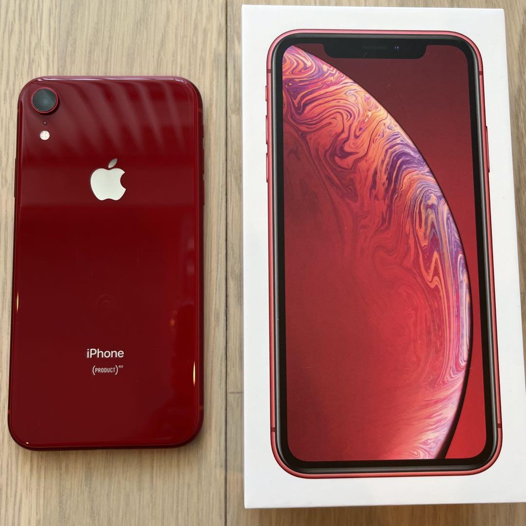 【美品・おまけ付き】iPhone XR RED128GB