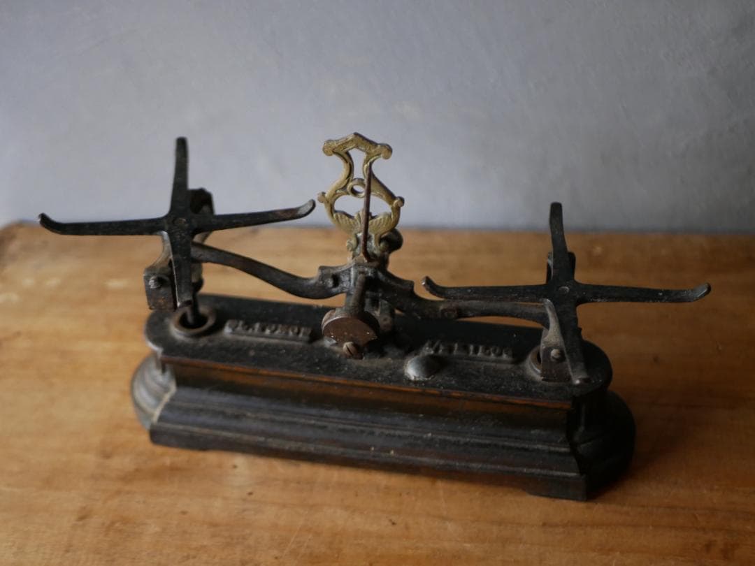 EL FORCE フランスアンティーク バランススケール 上皿天秤 アンティーク EL FORCE フランスアンティーク バランススケール 上皿天秤 アンティーク