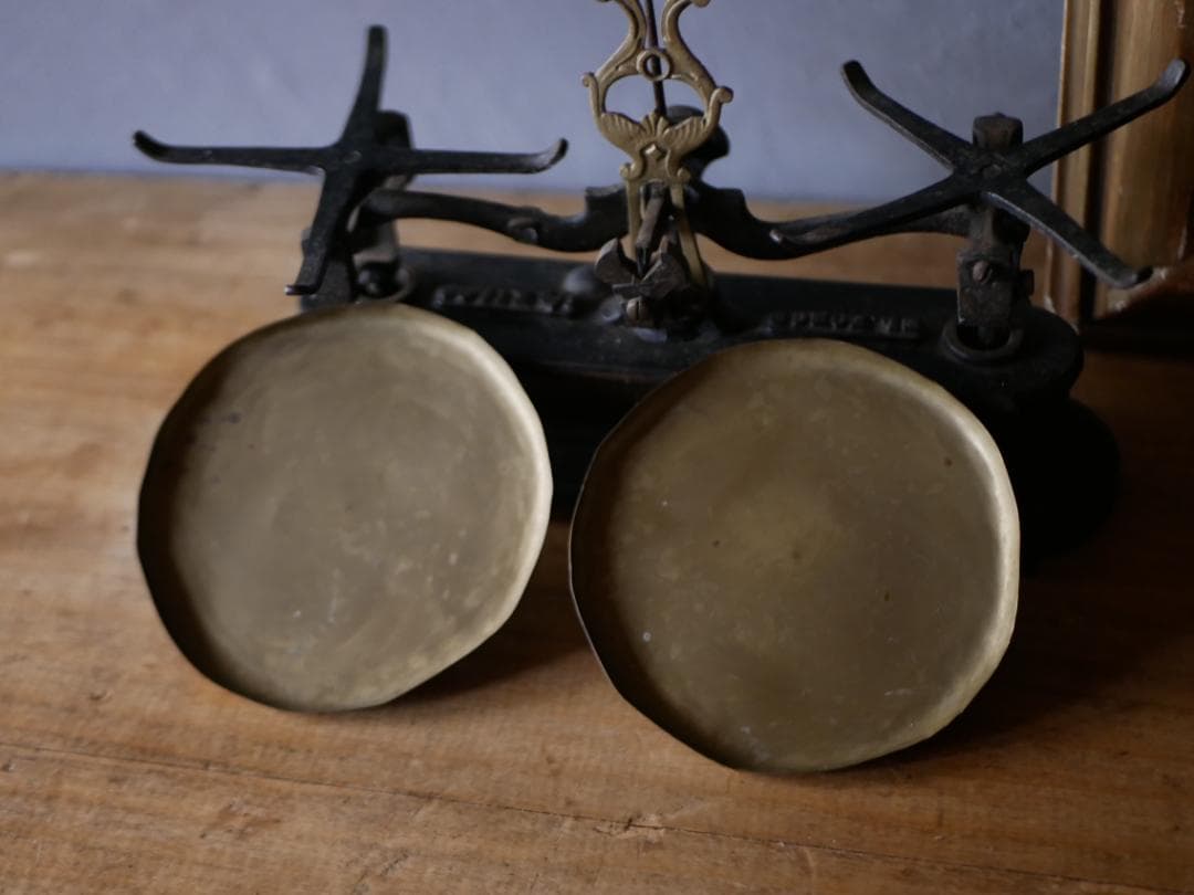 EL FORCE フランスアンティーク バランススケール 上皿天秤 アンティーク EL FORCE フランスアンティーク バランススケール 上皿天秤 アンティーク