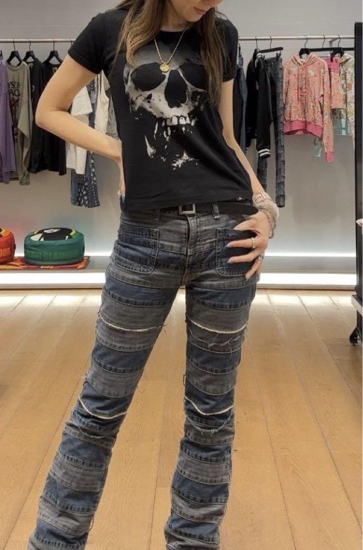 新品タグ付きスカルベリーチビTシャツ・ブラック