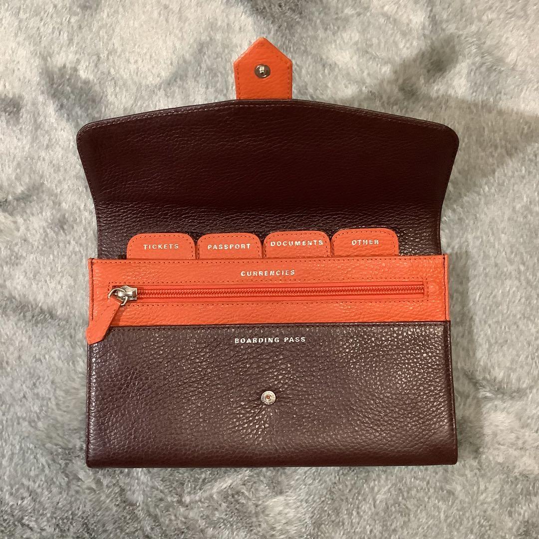 激安/新作 美品】FABRIANO ファブリアーノ 旅行 お財布 ポーチ 本革 旅行かばん・小分けバッグ