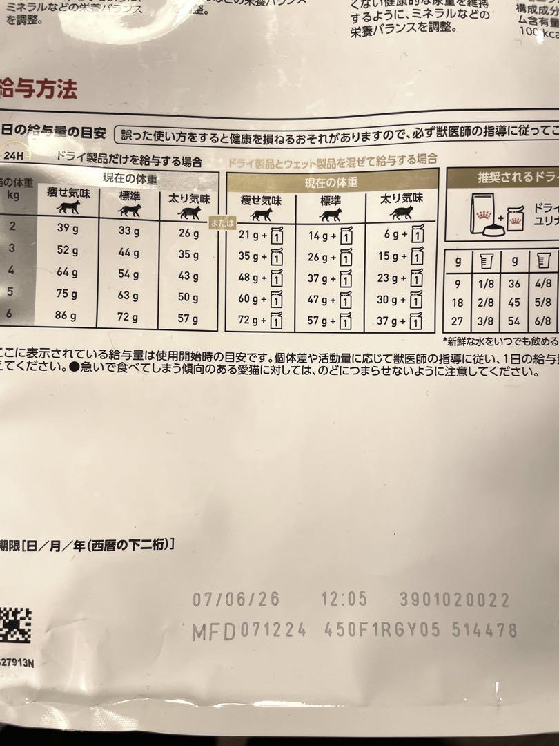 新品未開封品　 CANIN ユリナリー S/O 2kg