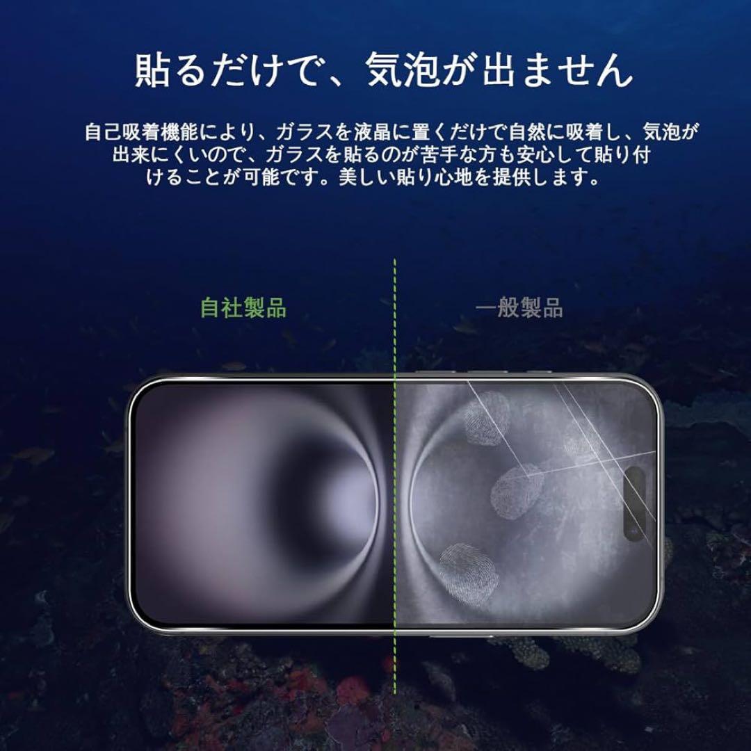 iPhone16 Plus ガラスフィルム 2枚+ カメラフィルム2枚