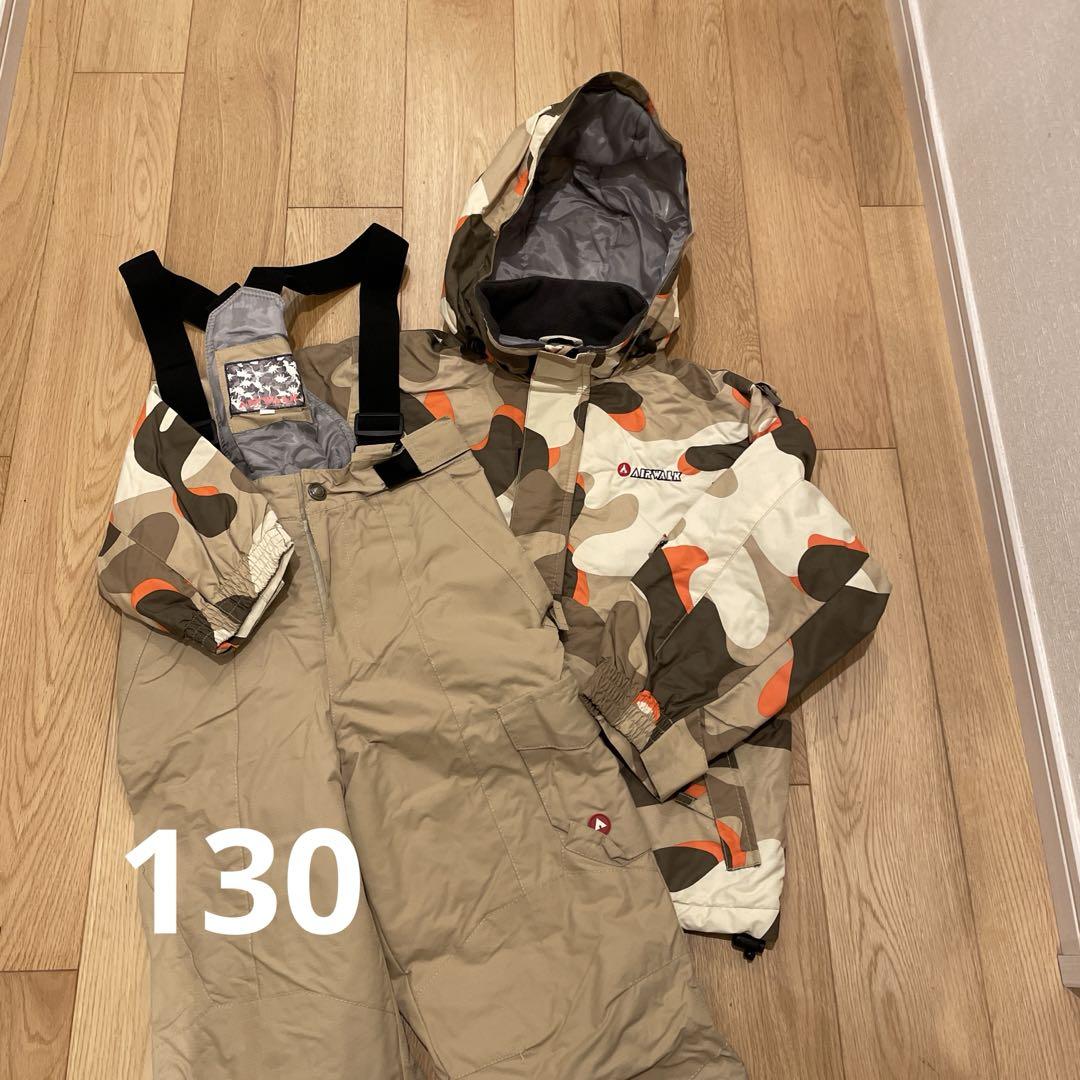 AIRWALK 子ども用スキーウェア 1３0サイズ カモフラージュ　美品