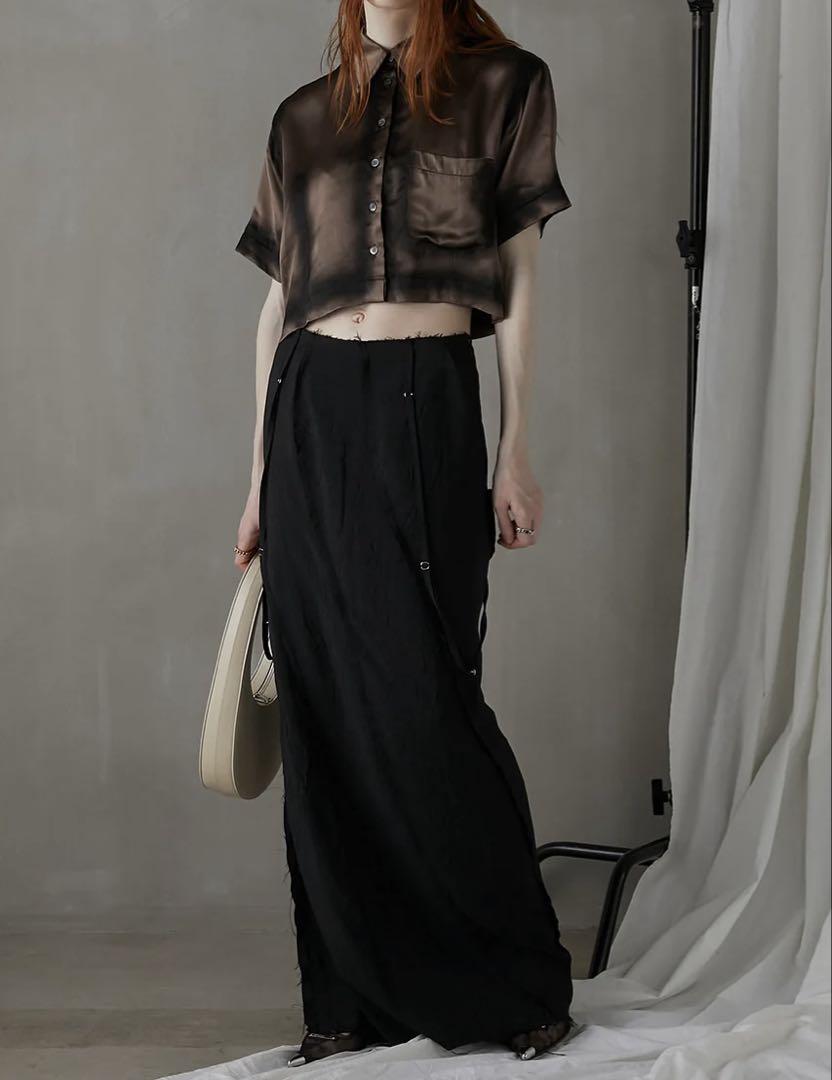 希少 PRANK PROJECT Bias Cut-off Maxi Skirt