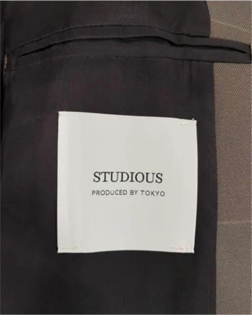 STUDIOUS チェックバルカラーコート ステュディオス