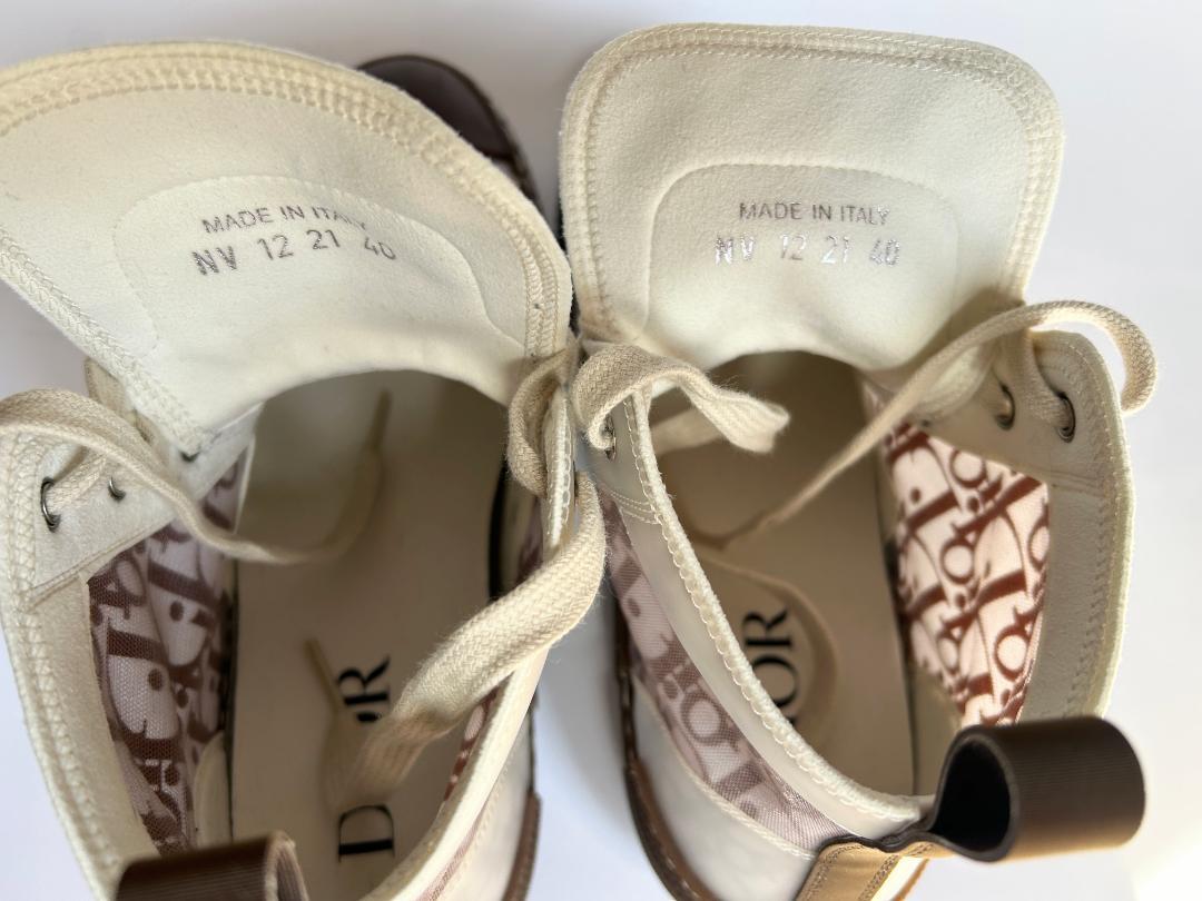 DIOR/ディオール  B23 ハイトップスニーカー コーヒー 40 イタリア製