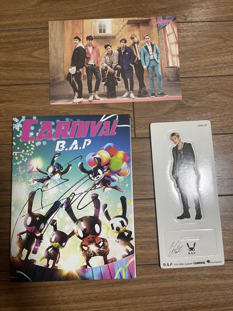 B.A.P ジョンオプ  直筆サインCD CARNIVAL パネルスタンド付き