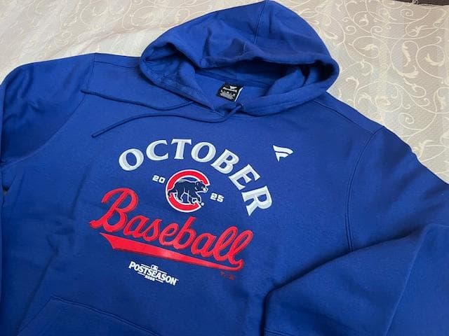 今永選手CUBポストシーズンWC進出ロッカーROOM選手使用フーディL 今永選手CUBポストシーズンWC進出ロッカーROOM選手使用フーディL