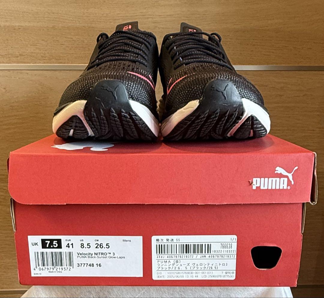 プーマ(PUMA)ランニングシューズ ヴェロシティニトロ3 ブラック 26.5