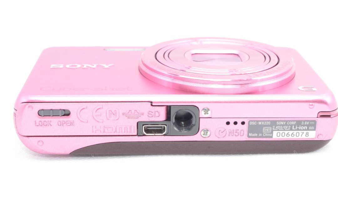 SONY Cyber-shot DSC-WX220 ピンク コンパクトデジタル