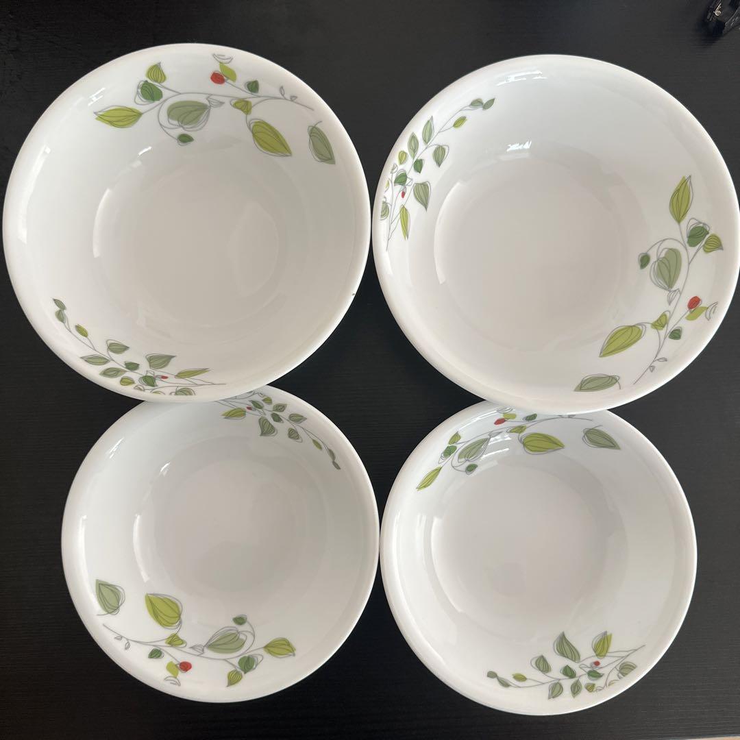 CORELLE   コレールグリーンブリーズサラダボウル2枚小皿2枚