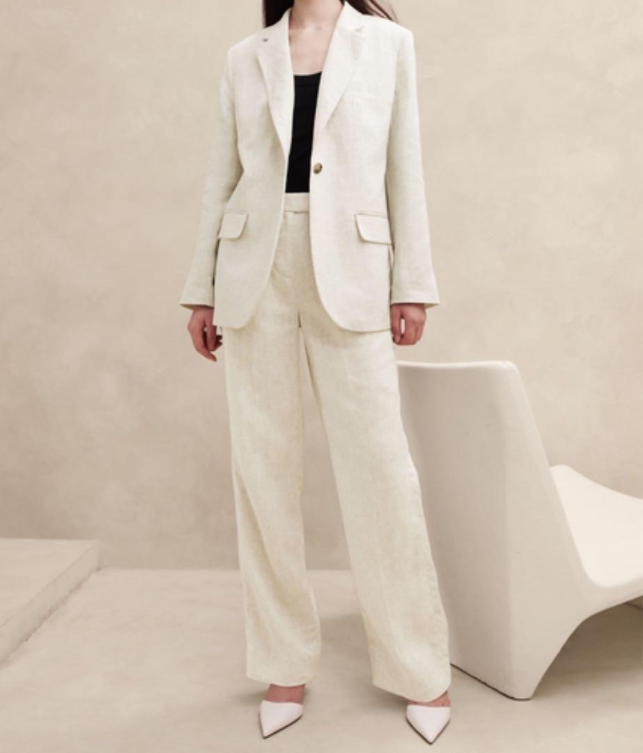 BANANA REPUBLIC ジャケット Lina リラックスリネンブレザー