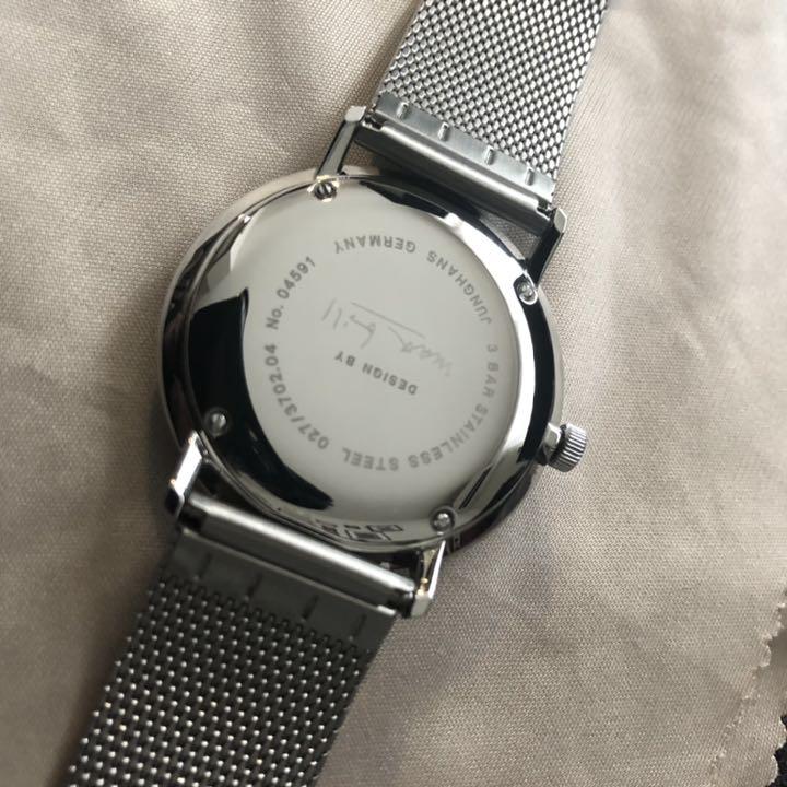 のカーフベ✿ ほぼ新品 34mm 027 3702 00M l35qO-m87582393440 ユンハンス マックスビル 手巻き ガラス