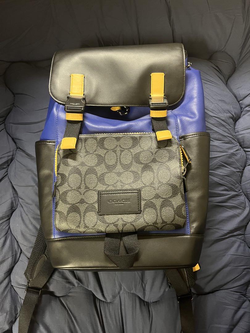 COACH バックパック 青|黒