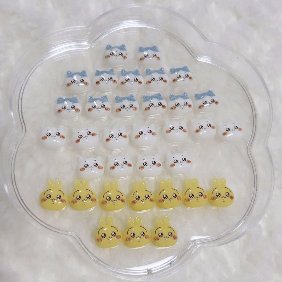 ちいかわ ハチワレ うさぎ ネイルパーツ まとめ売り 34個 - メルカリ