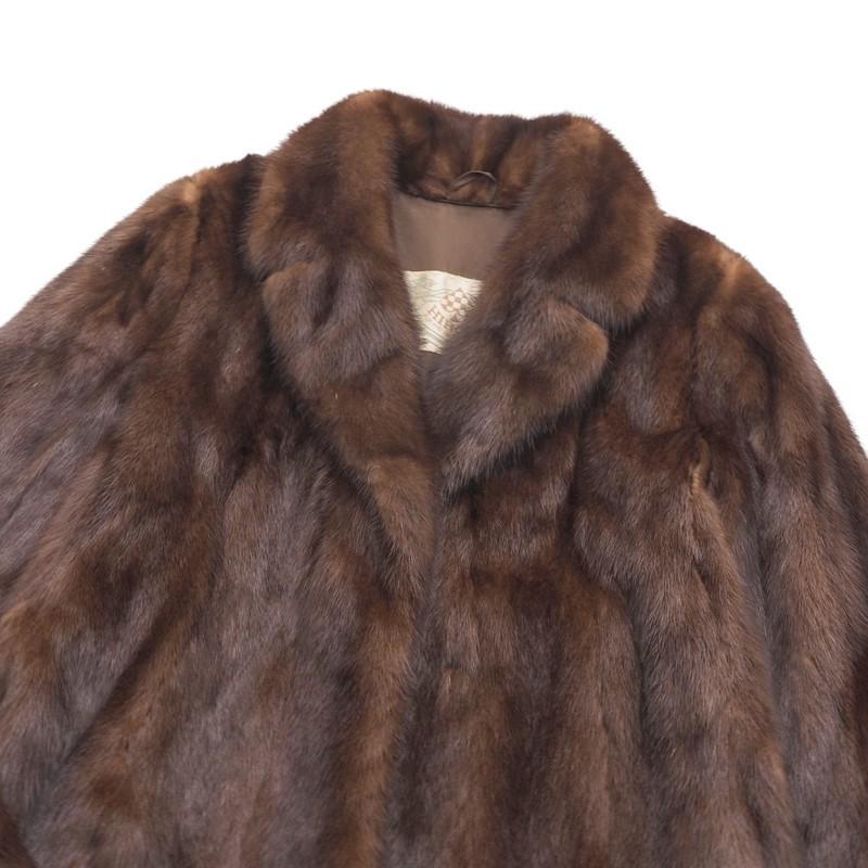 デミバフミンク　フレア ファーコート　サイズF　ブラウン系 HIROKI ヒロキ デミバフミンク MINK ファーコート ブラウン系 9