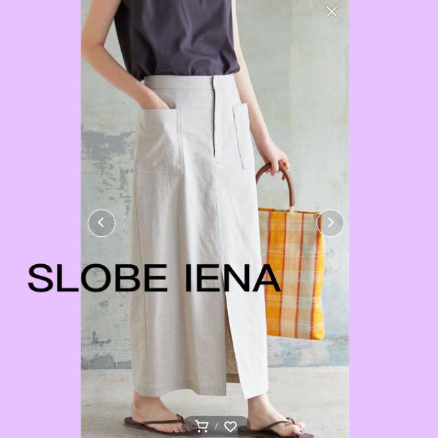 SLOBE IENA リネンタイトスカート【手洗い可能】サイズ38 SLOBE IENA リネンタイトスカート【手洗い可能】サイズ38