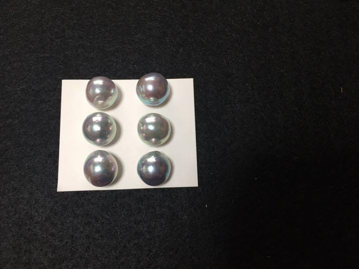 【あこや本真珠】大粒バロックパール10mm（穴なし）3ペア_③
