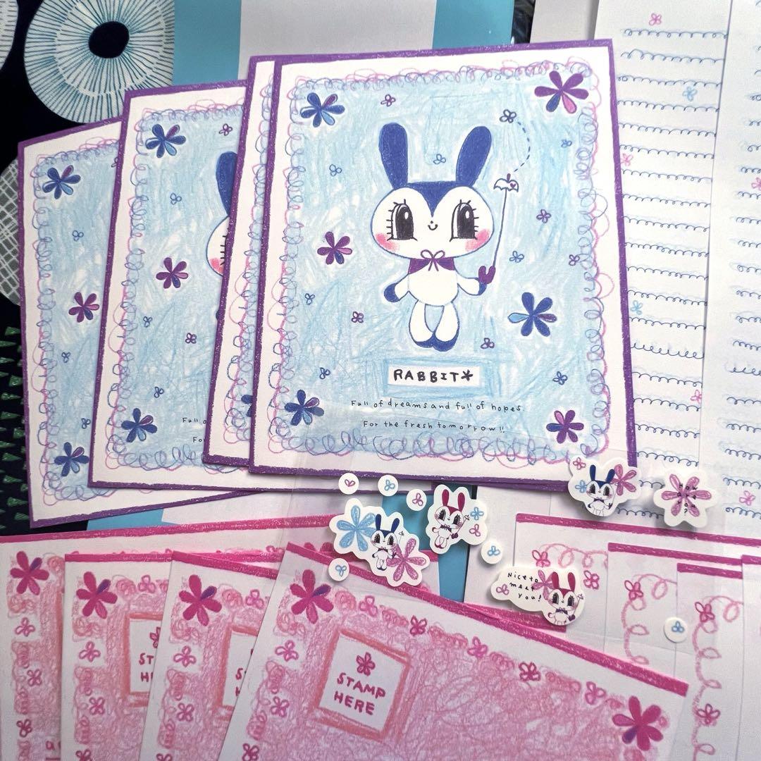 CRUX クラックス うさぎ ラビット レターセット 便箋 平成レトロ 激レア
