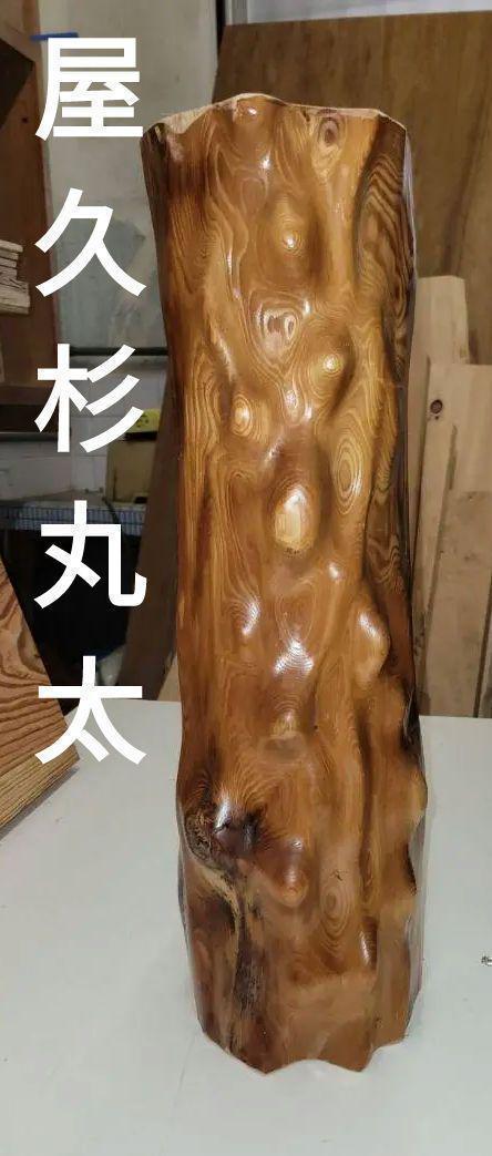 ⑤　銘木,　屋久杉,　やくすぎ,　天然丸太　DIY　無垢材　伐採禁止　世界遺産