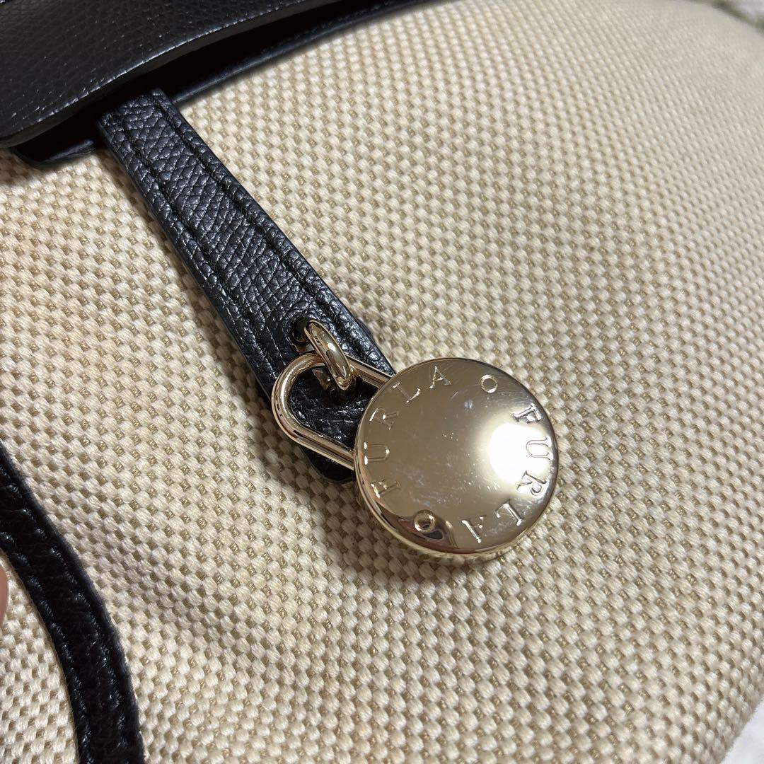 今週の新着アイテム フルラ whiteさま専用 FURLA バイカラー レザーキャンバス パイパー バッグ