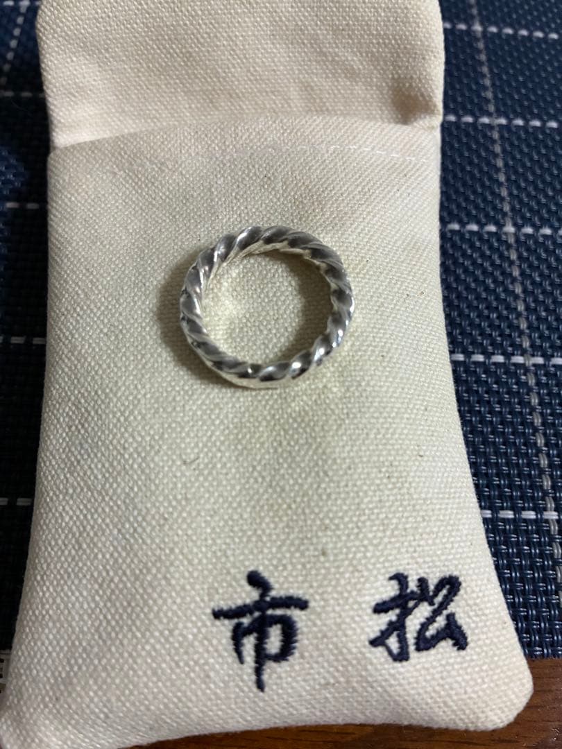 市松 リング ねじり市松