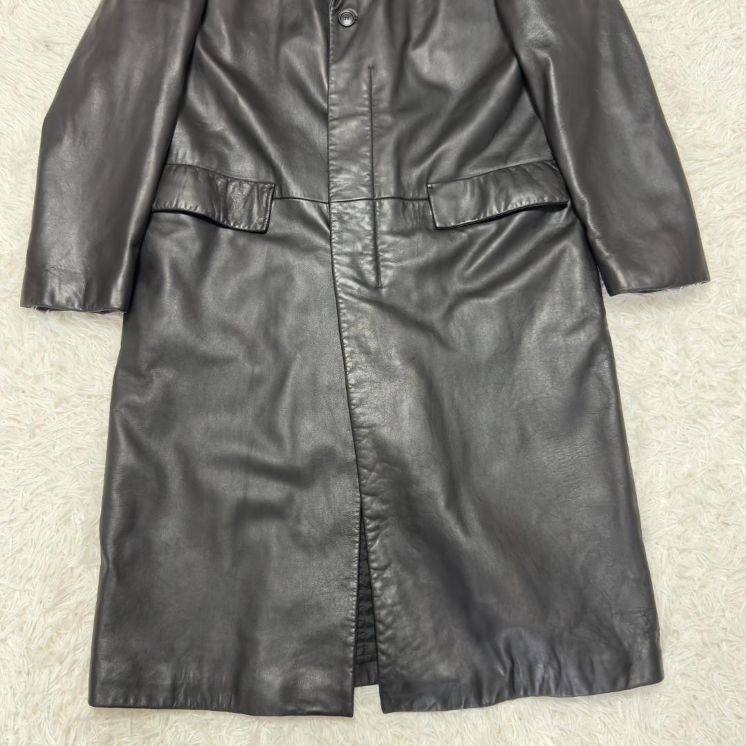最新入荷 奇跡の3XL】ヒューゴボス 羊革 チェスター スーパーロングコート ジャケット・アウター