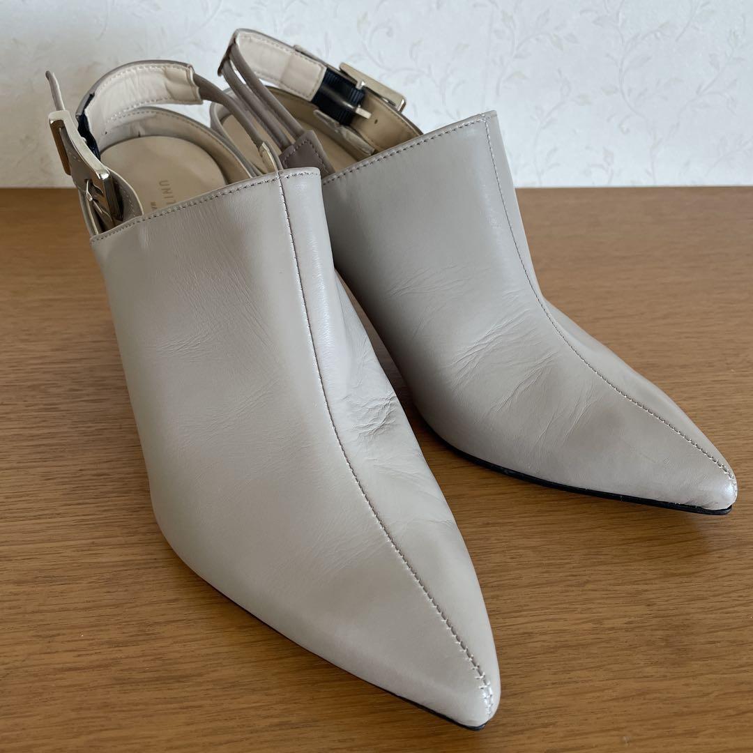 未使用✨UNITED TOKYO ヒールパンプス レザー ストラップ 23.5 ◇UNITED TOKYO◇定価22000円 ソフトレザー ストラップパンプス