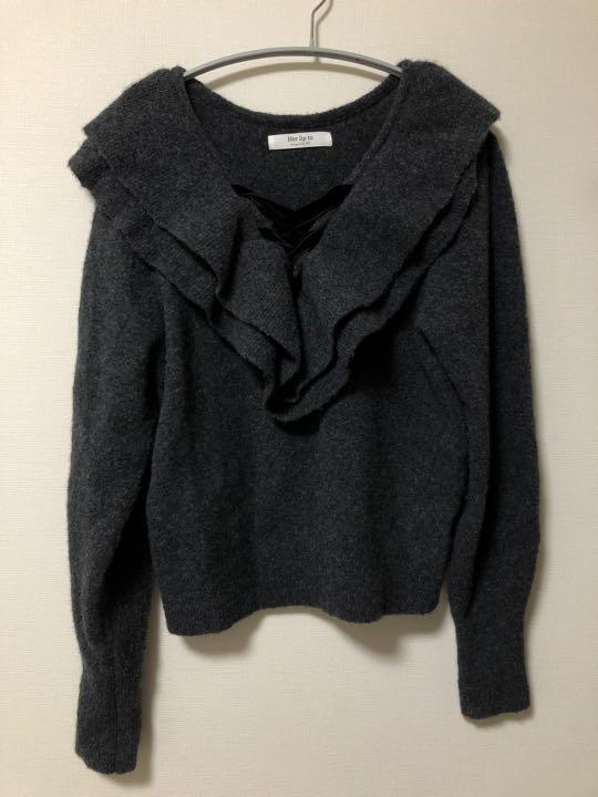 トップス Lace Up Wool-blend Pullover Her lip to herlipto Lace Up Wool-blend Pullover