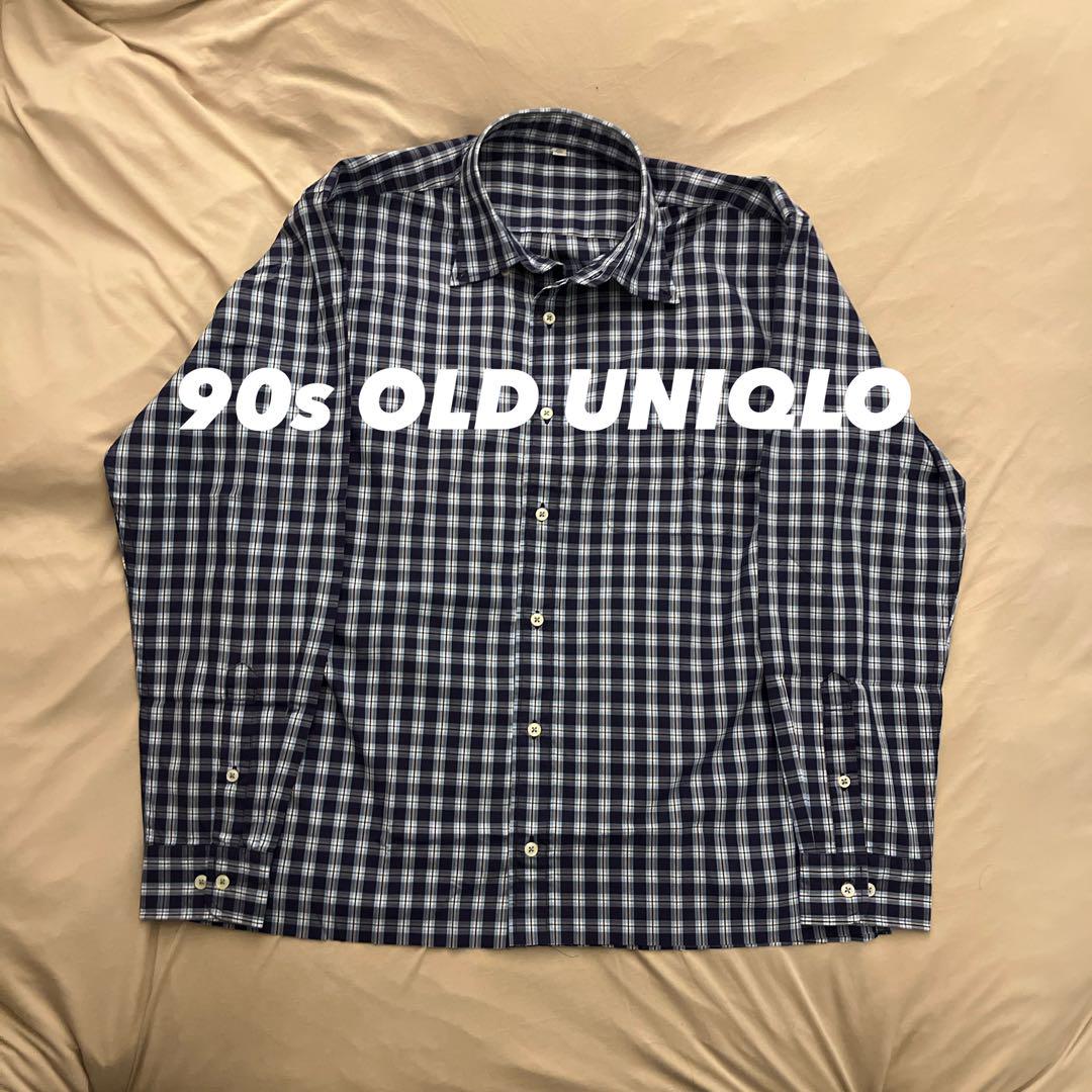 Cityboy 短丈 OLDUNIQLO ブルーチェックシャツ ノームコア