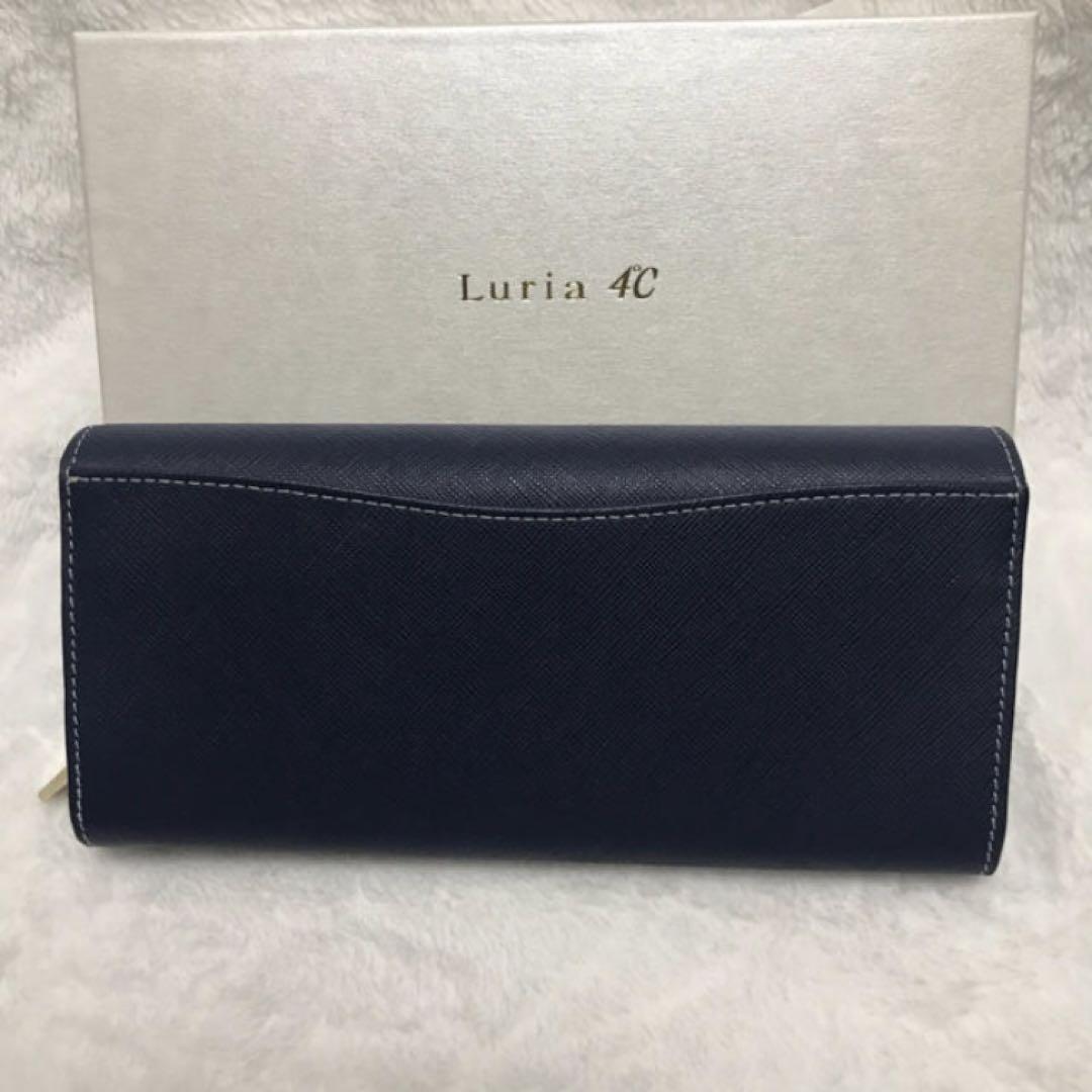 Luria 4°C長財布 ネイビー